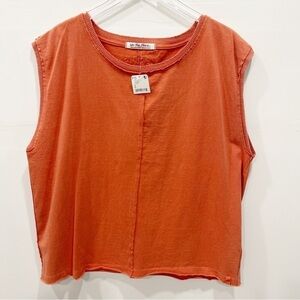 Free People We The Free Kasee Muscle Tee in Baked Earth Large